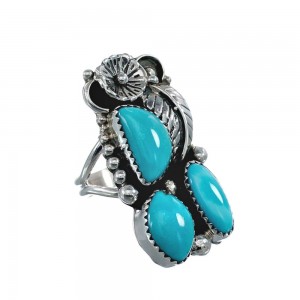 Navajo Turquoise Multistone Ring Size 9-1/4 AX126189