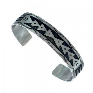 Native American Navajo Sterling Silver Cuff Bracelet JX130589