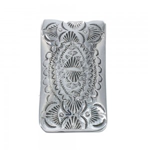 Native American Navajo Sterling Silver Money Clip JX130750