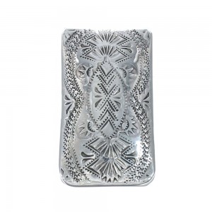 Native American Navajo Sterling Silver Money Clip JX130752