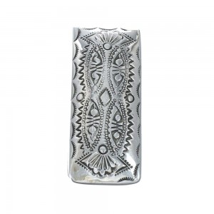 Native American Navajo Sterling Silver Money Clip JX130749